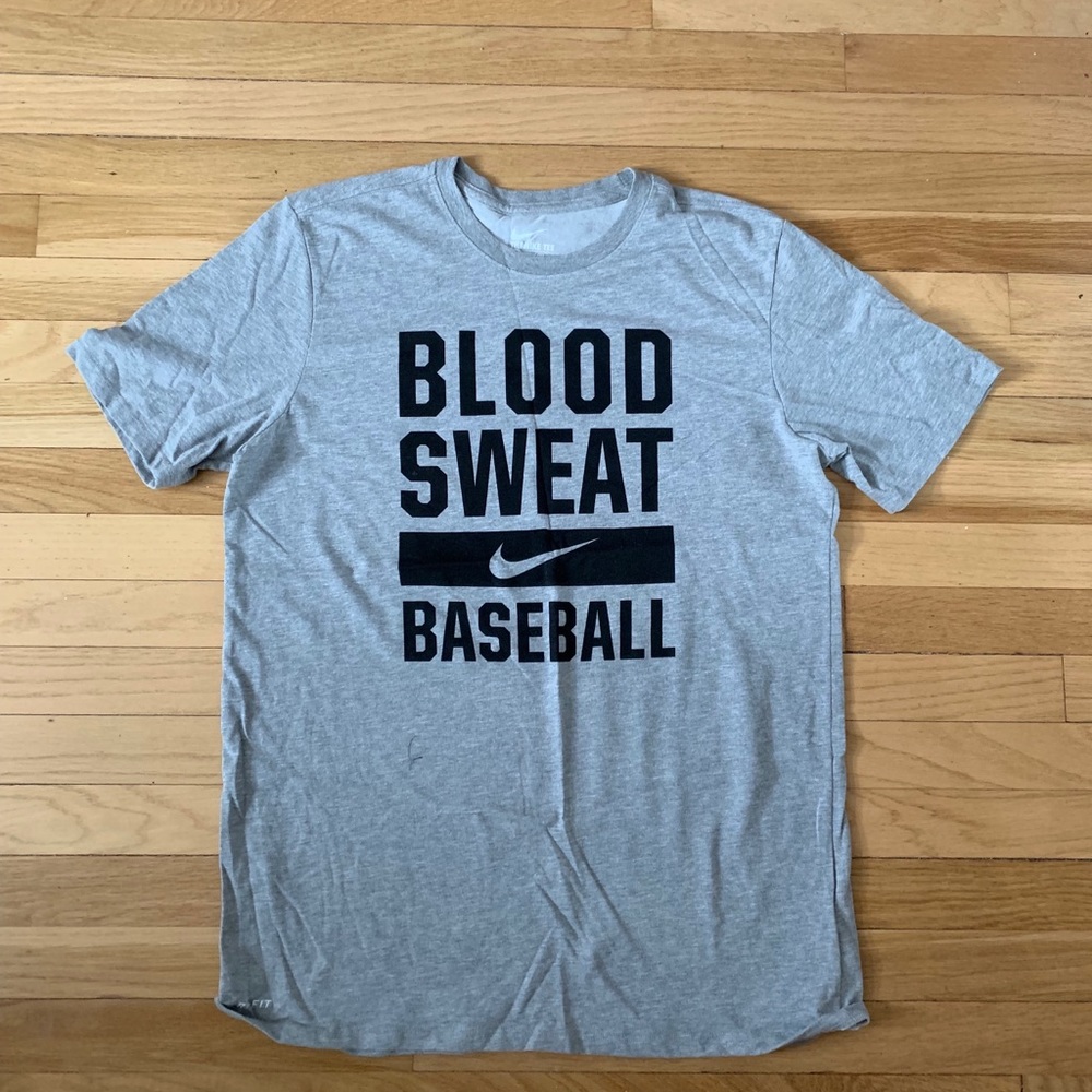 Nike Blood Sweat Baseball T shirt size L